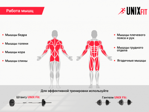 Скамья силовая со стойками UNIX Fit BENCH 120P - 6